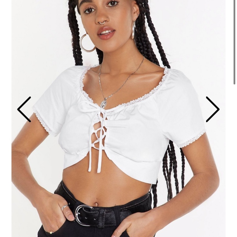 Lace up top